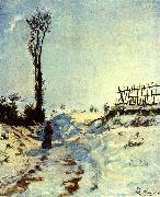 Armand guillaumin Hollow in the snow oil painting